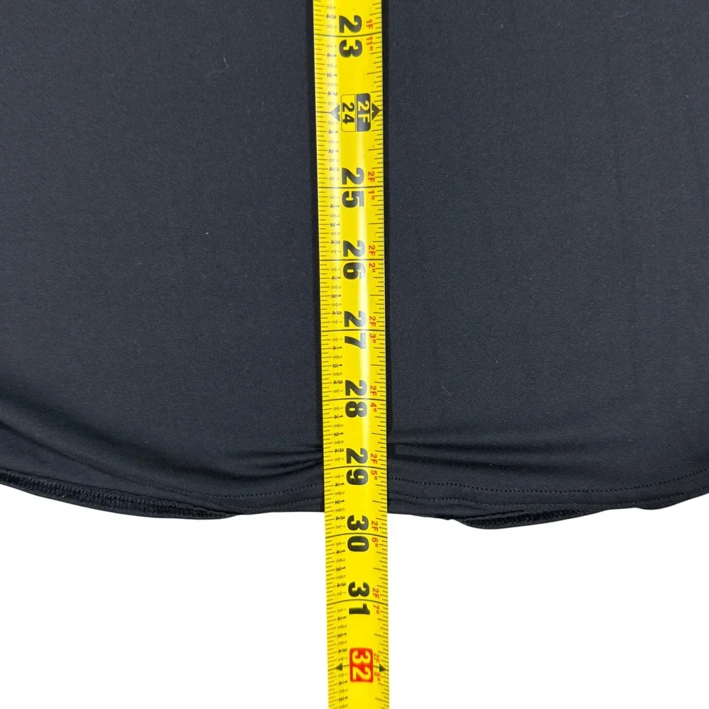 Lululemon Back In Action V Neck Long Sleeve Women's Large Black‎ Top